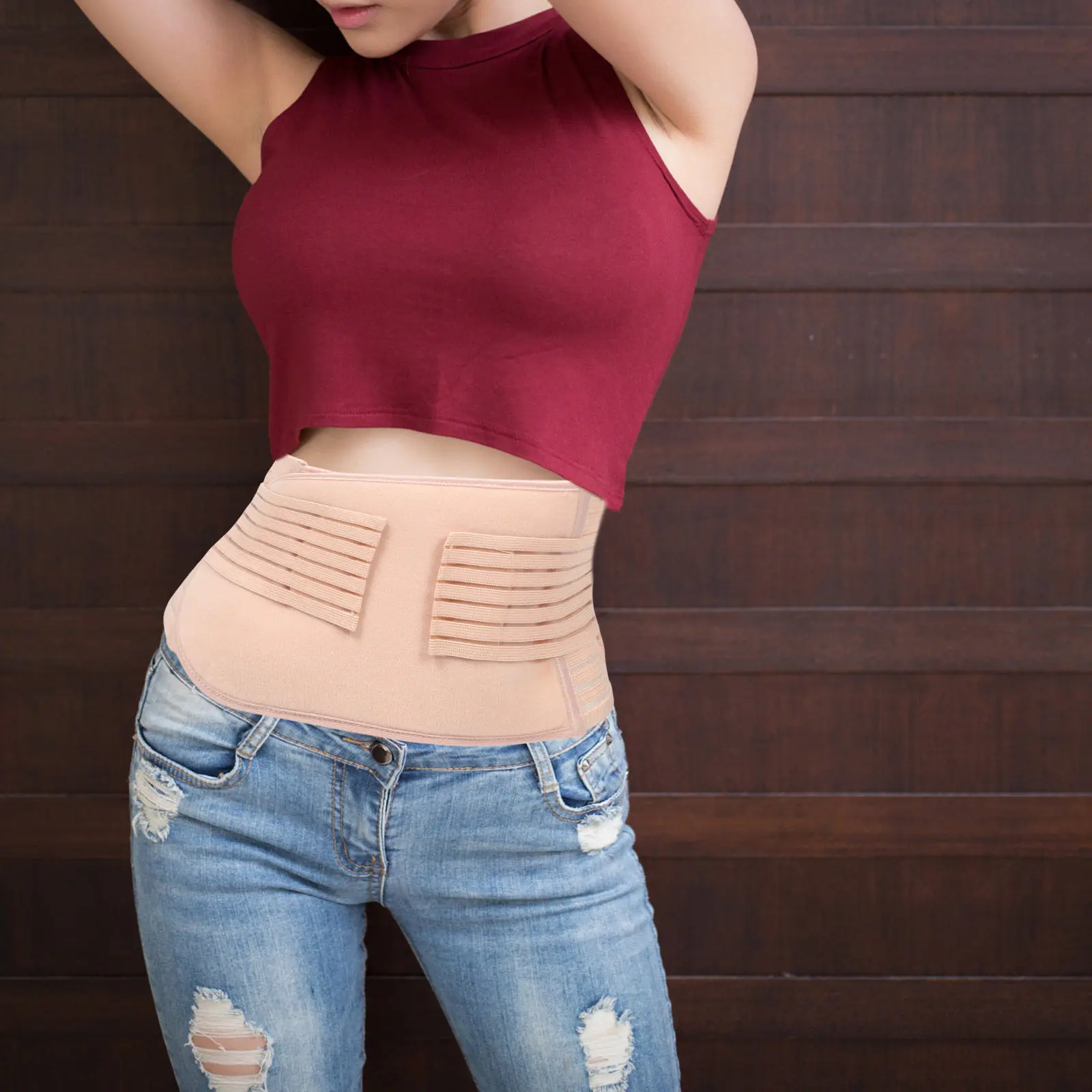 cinta-pos-parto-duravel-de-poliester-faixa-abdominal-respiravel-faixa-de-recuperacao-profissional-faixa-para-barriga-pos-parto