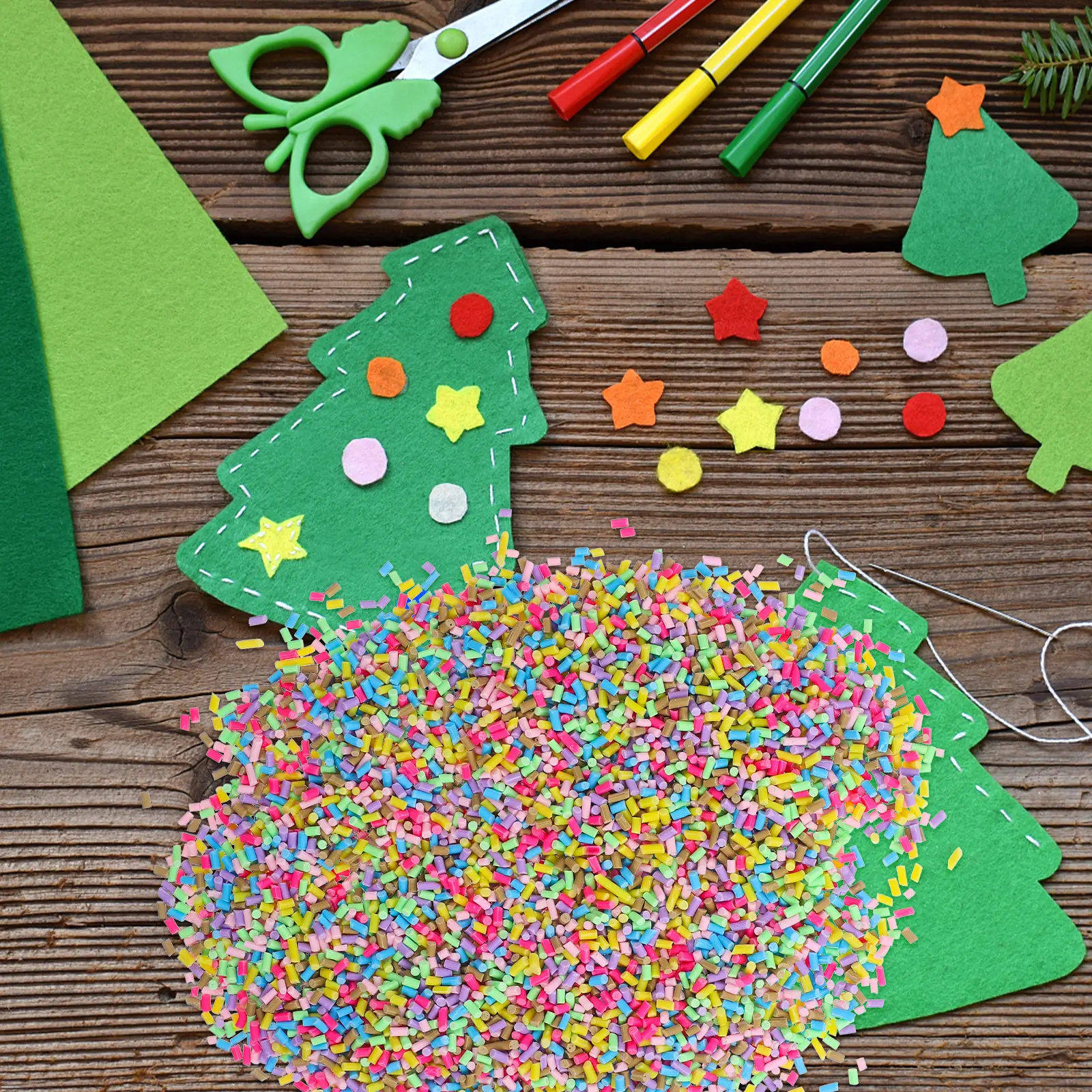1Set Soft Clay Colorful Sprink - Embellish Craft recension och pris