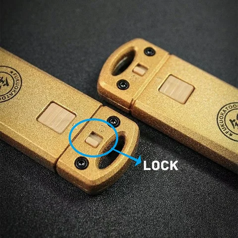 Mini säkerhetskniv i zinklegering SK-5 blad automatisk återfjädring multifunktionell kniv brytarlås daglig skärning 6 best sales rygglåskniv - №1