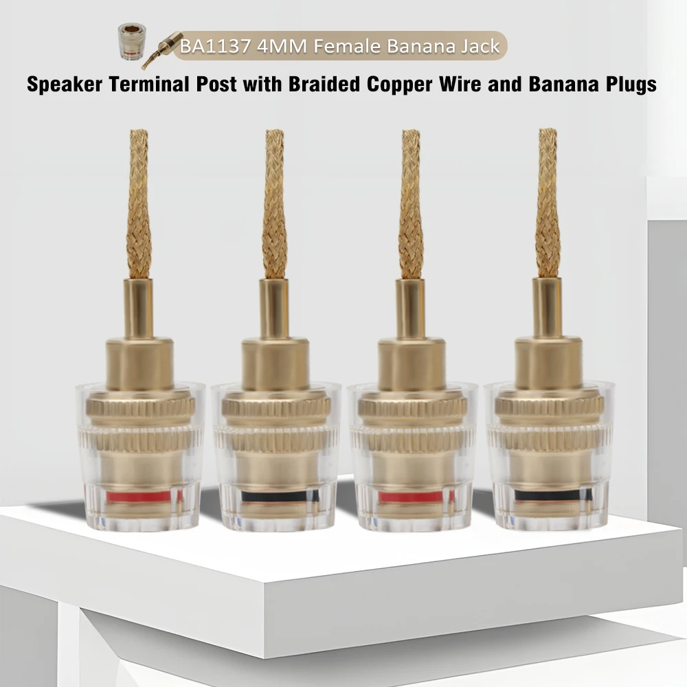 High-End 2mm Stecker auf 4mm Bananenstecker Adapter Gerade Stecker Bananenanschlüsse Lautsprecherstecker für DIY-Kabelverbindungen Lautsprecheranschlüsse – Detail 3