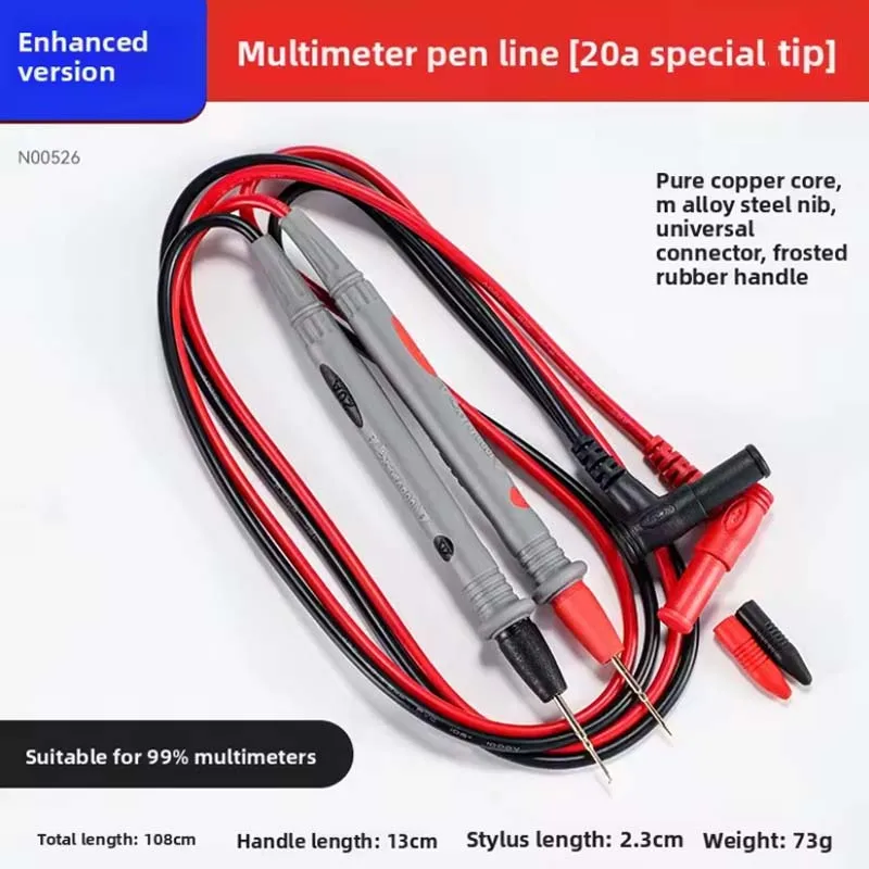 Ultra Fine Needle Tip Multimeter Probes 1000V 20A Test Leads for Precision Electrical Measurement