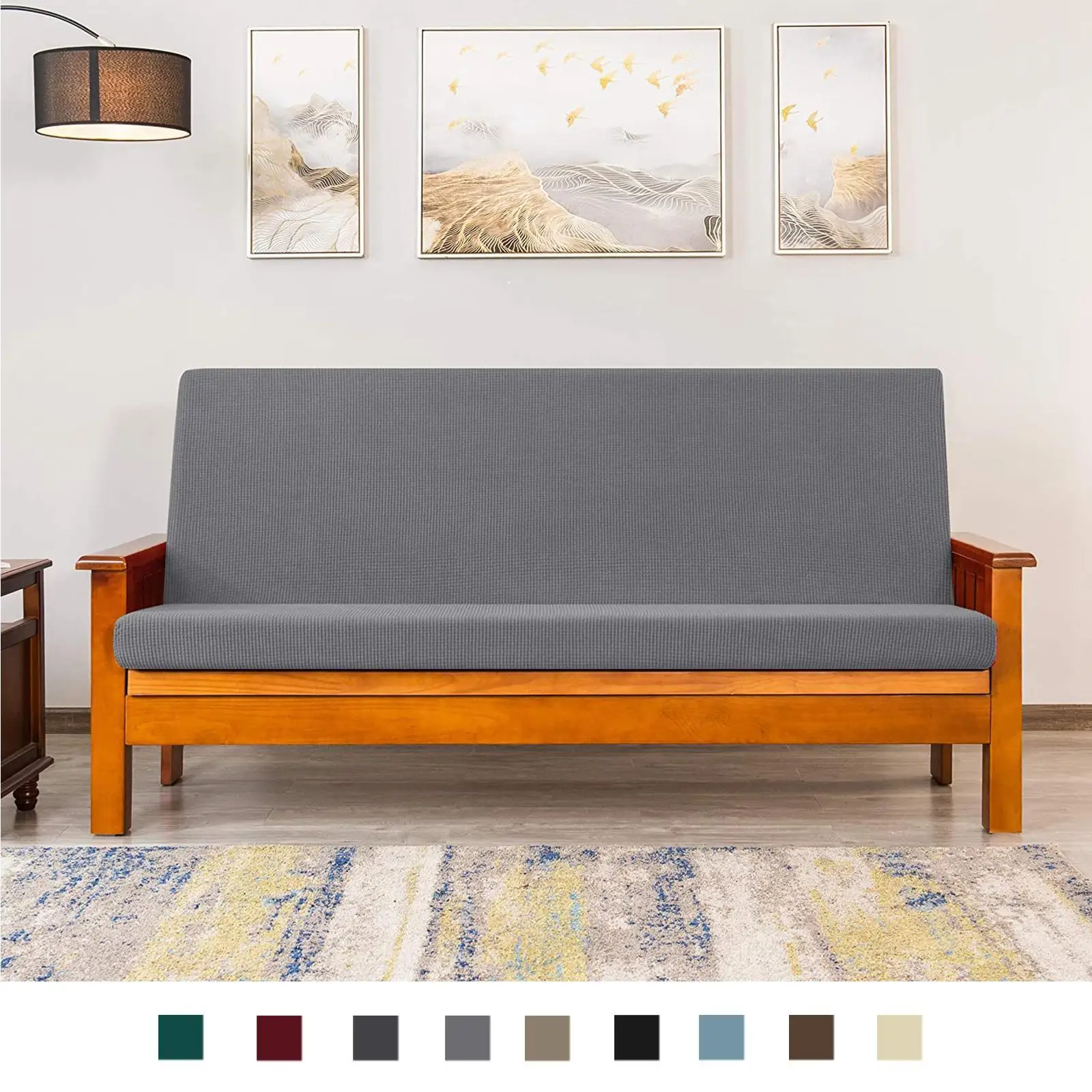 

Stretch Futon Cover Mattress Cover Sofa Bed Covers Washable Dust-Proof