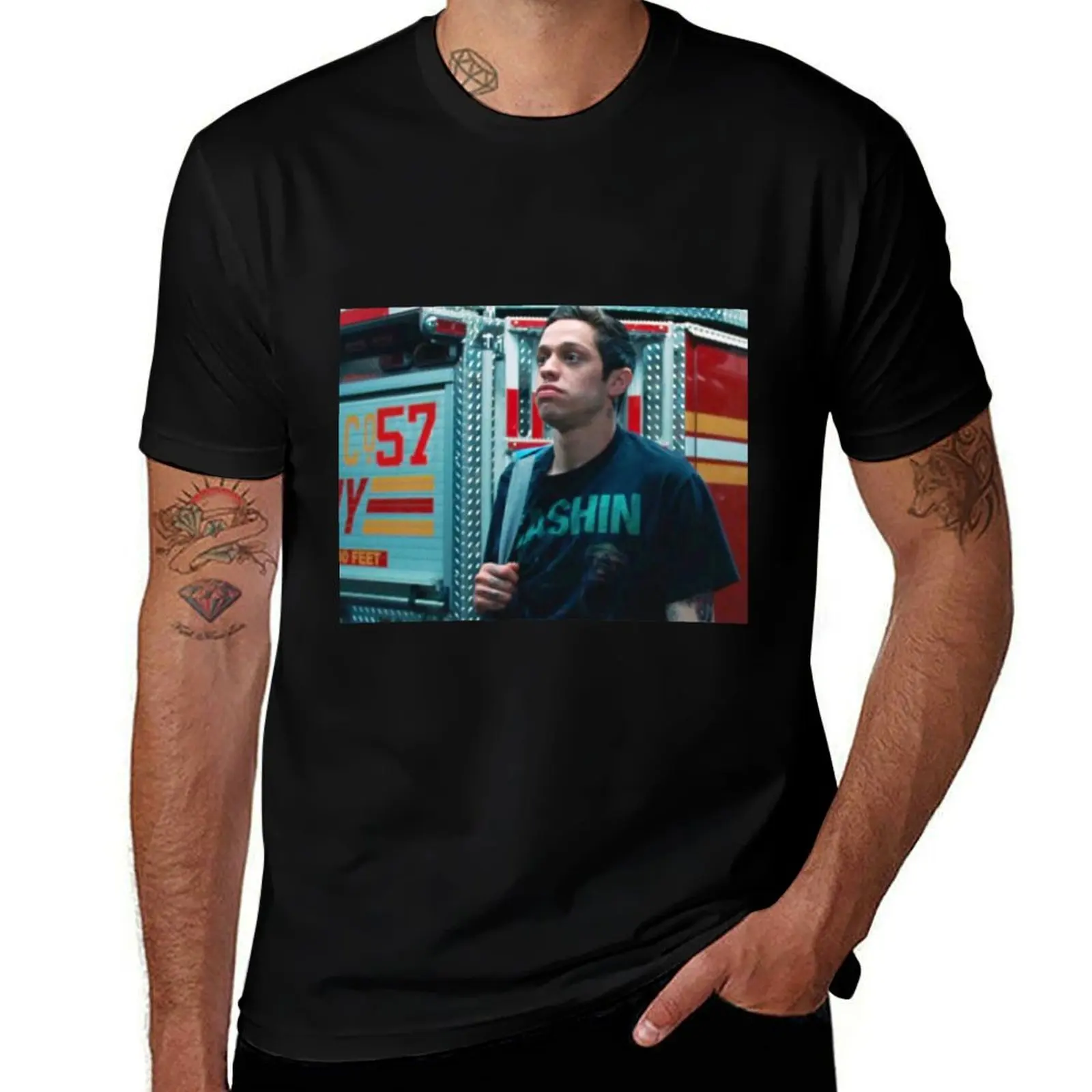 Pete Davidson in the King of Staten Island Movie Design T-Shirt Plus Size Summer Short Sleeve T-Shirt
