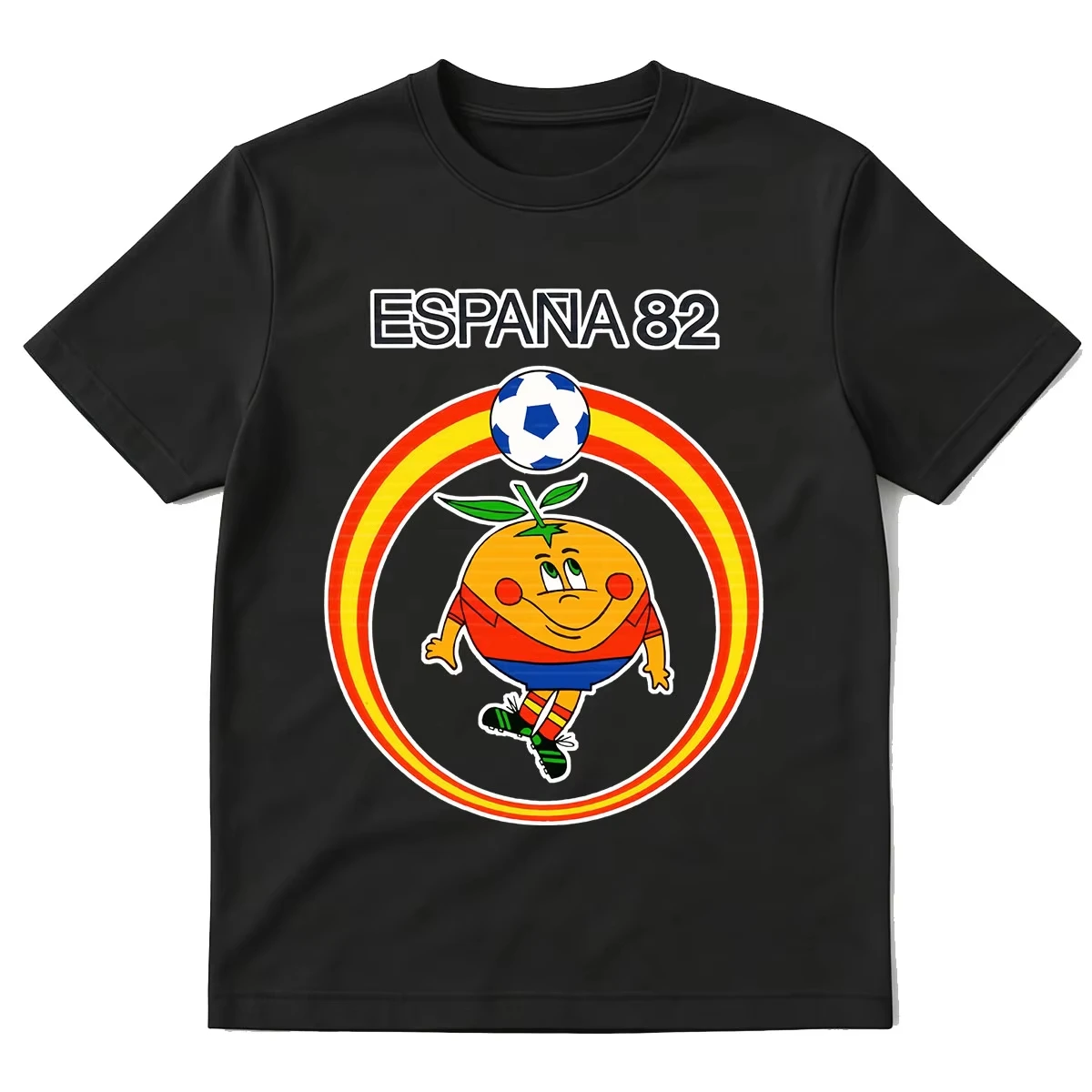 Naranjito Espana 82 Spain Mascot 1982 Football T-shirt Men W