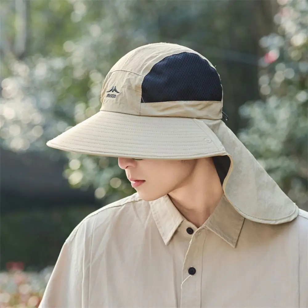 

Fashion Mesh Men Fishing Hat Sunscreen UV Protection Outdoor Sun Hat Portable Outdoor Male Fisherman Cap Fishing