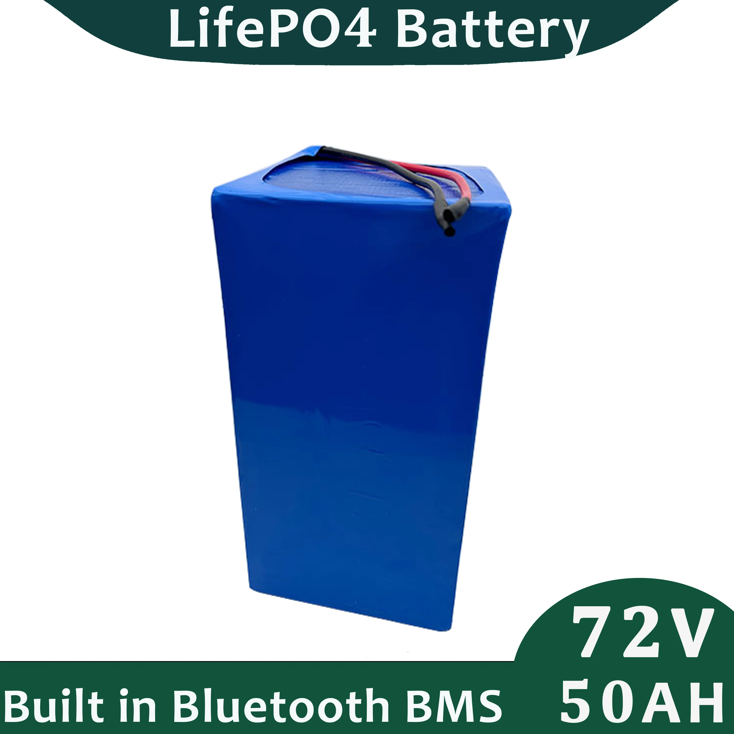 LFP Battery Pack 72V 50Ah LifePO4 Battery With 10A Charger For Electric Golf Cart