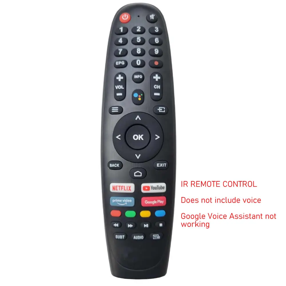 جهاز تحكم عن بعد لـ Onvo OV43F800 OV55F900 OV43F900 OV50F900 OV58900 4K UHD تلفزيون أندرويد ذكي