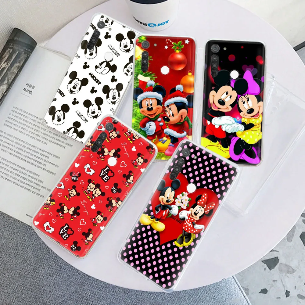 Cover for LG K11 Plus K12 Prime K22 K40S K41S K51S K50S K61 K71 K52 K42 K92 K62 V60 G8 VELVET Stylo ZR34 Mickey Minnie Mouse