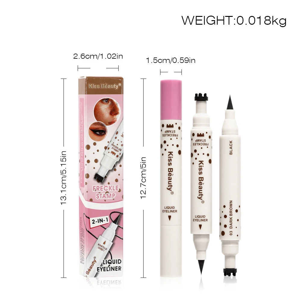 液体エアクッションそばかすスタンプペン 6 点ヘッドそばかすナチュラルシミュレーションフェイクドットアイライナーペン防水持続メイク