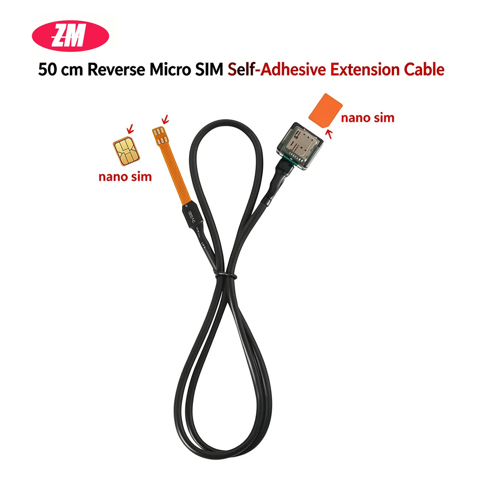 SIM Card Test Board Nano SIM To Nano SIM Extension Cable Slot Converter Adapter for CPE Router Car Multimedia GPS