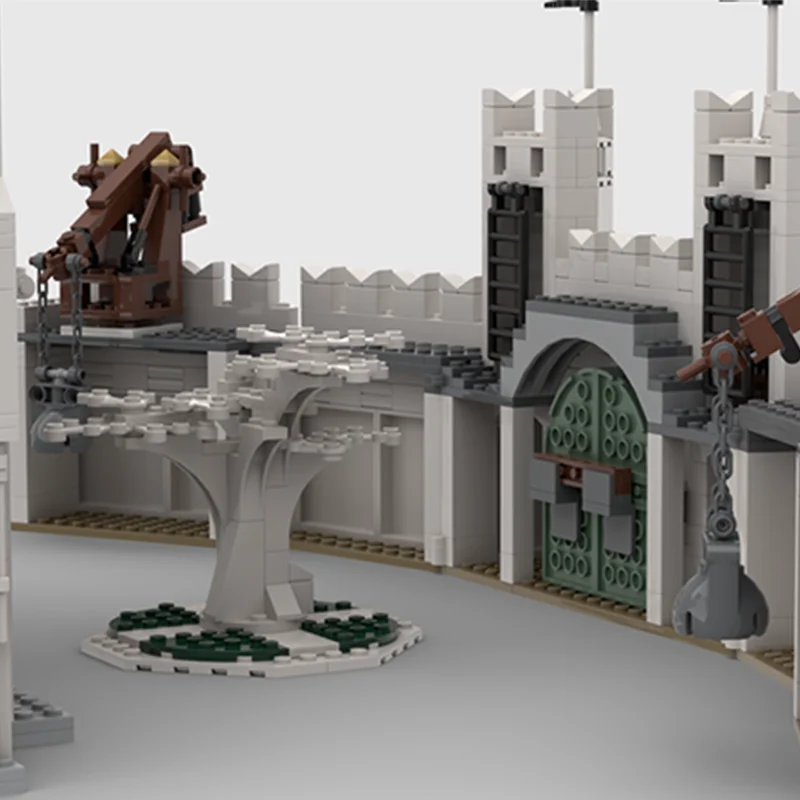 

1524 шт. Moc LOTRes «Белый город гондора», комплект дисплея «сделай сам», Majestic Citadel, образовательная модель, строительные блоки, игрушки на день рождения, подарок