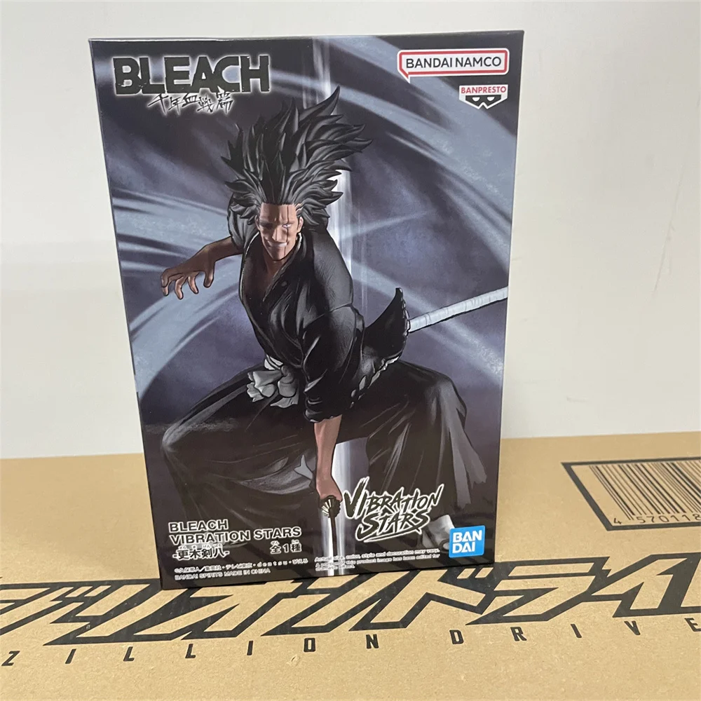 In Stock Original Bandai Anime Bleach Zaraki Kenpachi VIBRATION STARS SOLID AND SOULS Action Figure PVC Toys Model Figurine