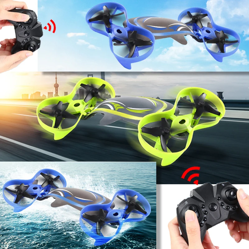 

3 In 1 Drift Rc Stunt Cars Remote Control Quadcopter Speedboat Electric Vehicles Boys Water Toys for Kids Ships Children Drones