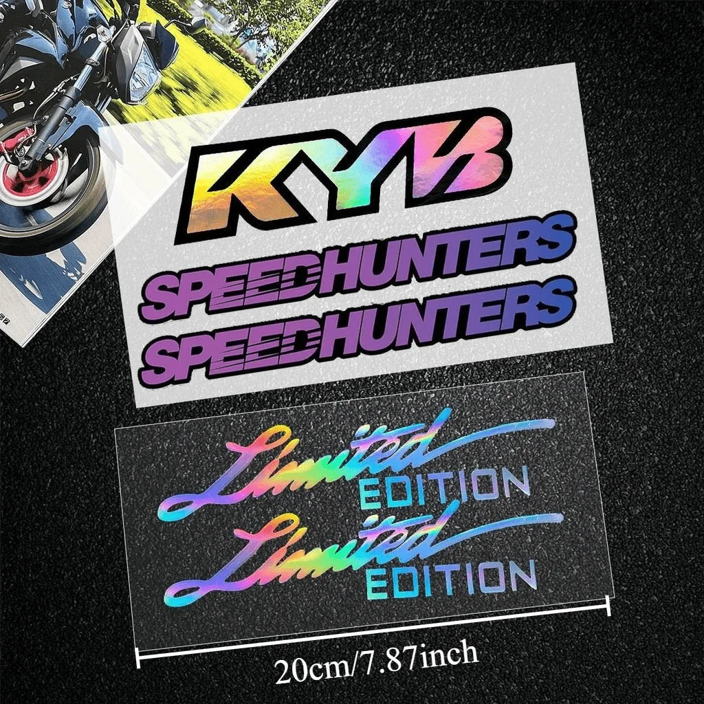 Limited Edition Racing Modified Decal Sticker Set Matte Laser for Motorcycle Fairing Helmet