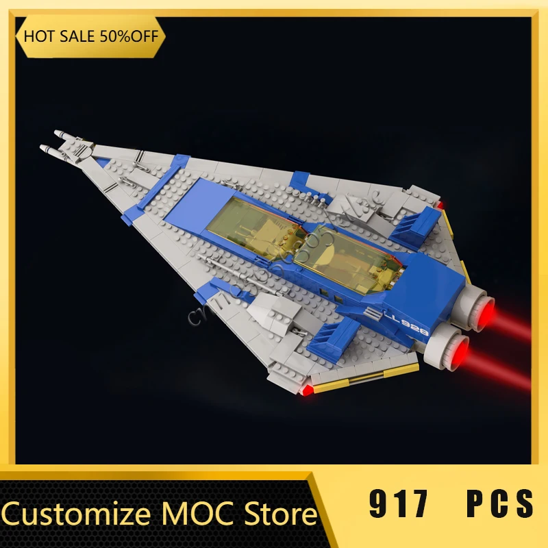 917 PCS Moc Personalizza 928 Astronave di Lusso Veicolo Spaziale Modello Blocco Personalizzato Educativo Creativo Assemblaggio Per Bambini Regali A Sorpresa