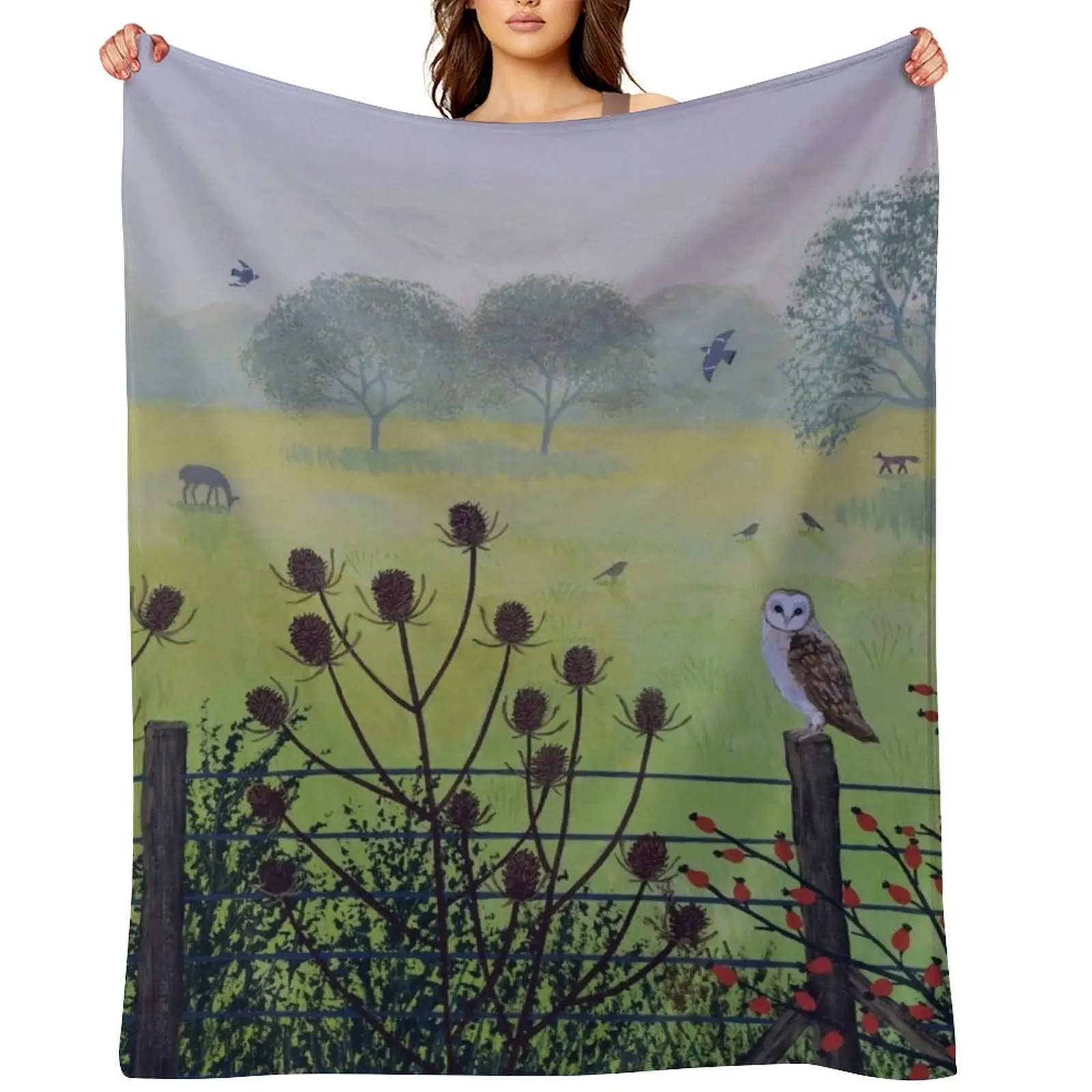 

On the Fence Throw Blanket Luxury Designer Summer funny gift Thins Blankets