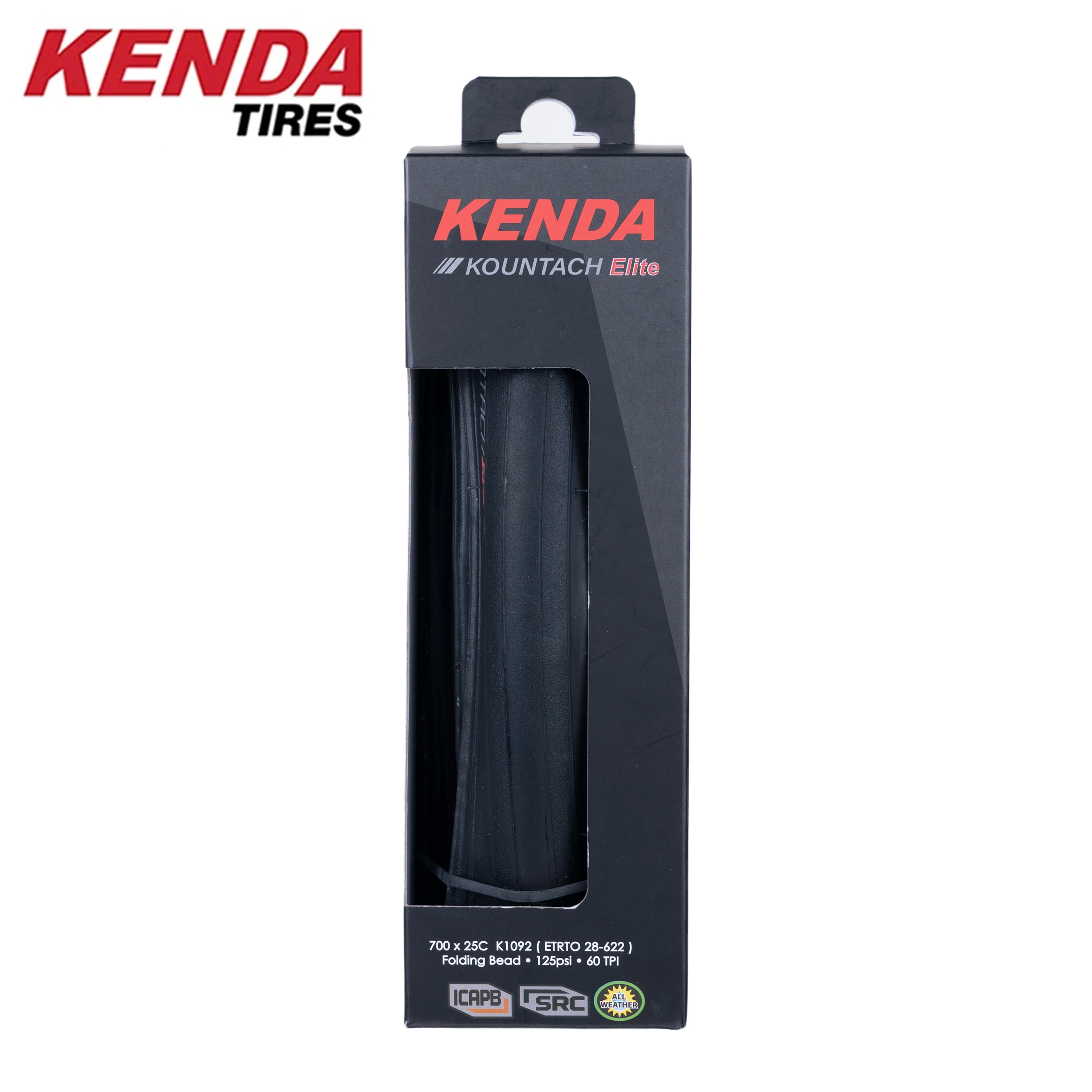 2PCS Kenda K1092 Bicycle Tire 700x25C KOUNTACH ELITE Folding Bead Road Bike Tyre IRON CAP BELT Anti-puncture Layer Protection