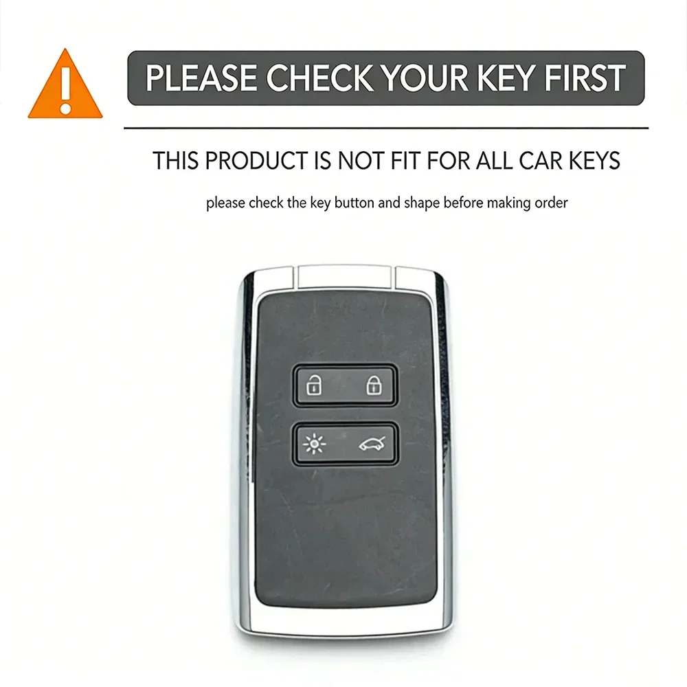 2026 1pc New Keychain Silicone Key Case Cover For Renault Megane Austral Kadjar Clio Captur Arkana Koleos Zoe Scenic Dacia Sand