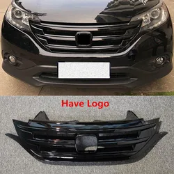 FOR Honda CRV Grille Trim Accessories 2012-2015 Year ABS Front Bumper Separator Refit Black Grills CRV Car Styling