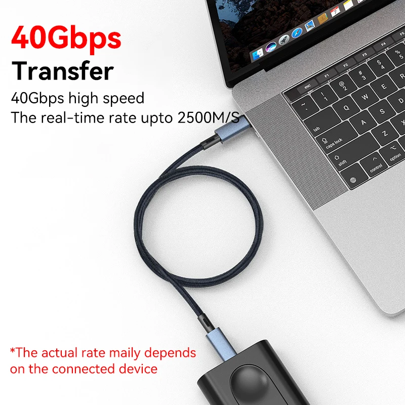 USB4.0 USB C to Type C Cable PD 240W 8K 60Hz 40G USB C Cord for ThunderBolt3 TB4 Macbook iPad Samsung Google Pixel Xiaomi Huawei