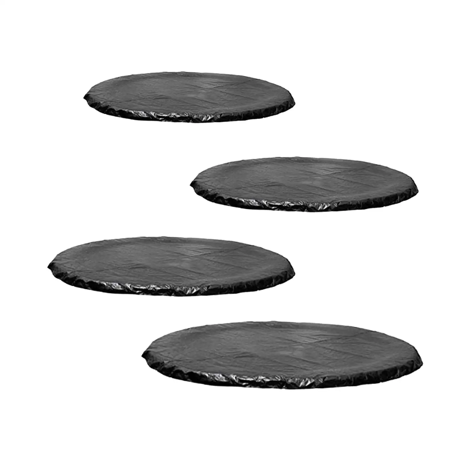 Trampoline Shade Cover Outdoor Rainproof Sunproof Snow Protection PE Wear Resistant Cover with Elastic Ropes Fixed for 12ft