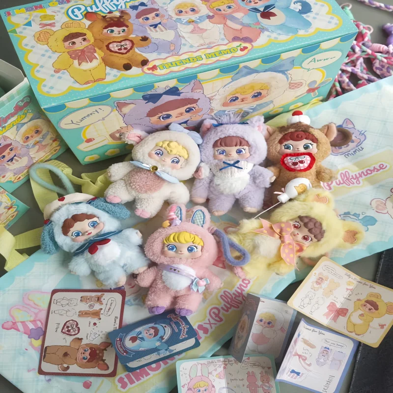 

Новая оригинальная серия Puffynose Friends Memo, виниловая коробка для лица, игрушки, модная коробка-сюрприз, куклы, подвески, брелки, подарочные игрушки для взрослых