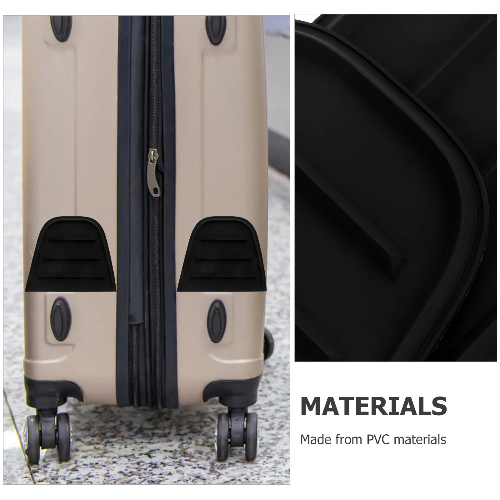 4Pcs Corner Protectors for Suitcase Toolbox Shipping Luggage Edge Guards PVC Material Heavy Duty Protection Box Corner Cushions