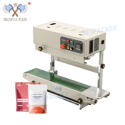 FR-880LW Máquina De Selagem De Saco De Plástico, Vertical Codificação Contínua Heat Sealer, Água Líquida Arroz Em Pó Grânulos, Comercial