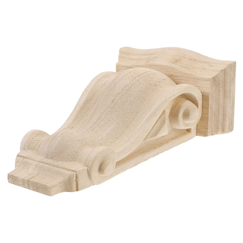 

Wooden Corner Onlay Applique Large Decorative Corbel Carving For Walls Doors Windows European Style Wood Corbels Shelf