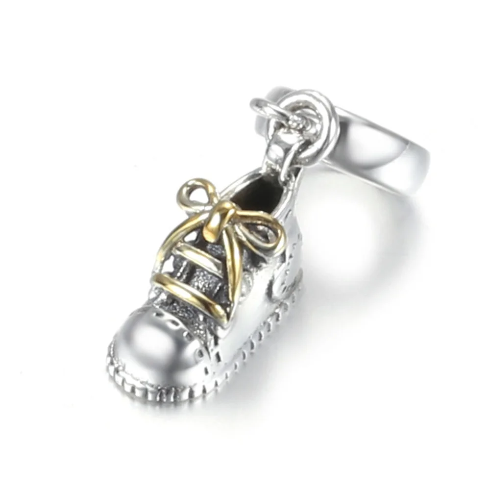 

925 Sterling Silver Bead Baby Shoe Star Grand Piano Frog Crown Dangle Charm For Fashion Women Bracelet Bangle Gift DIY Jewelry