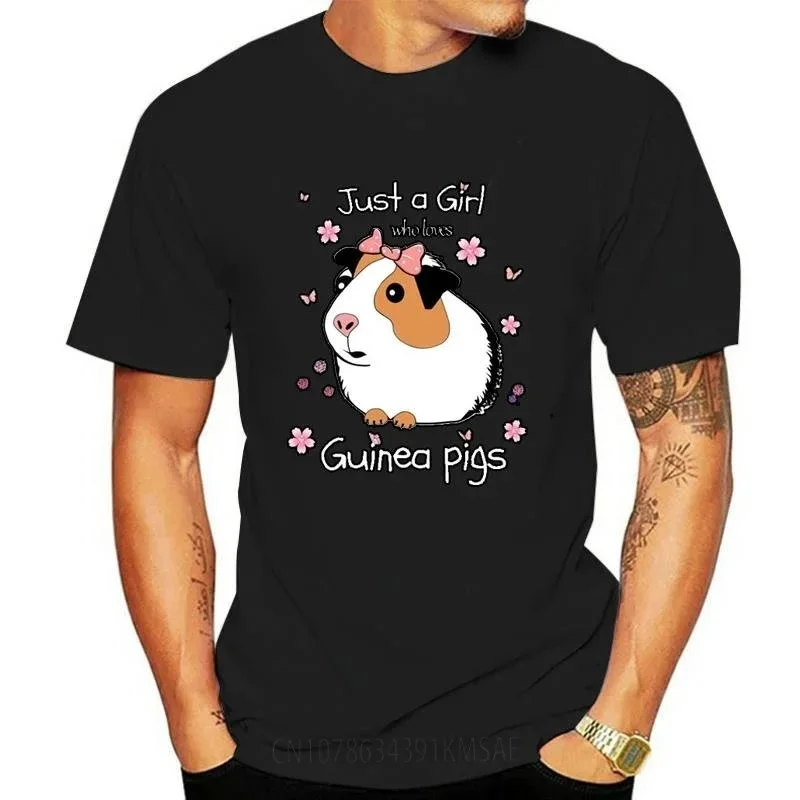 

Just A Girl Who Loves Guinea Pigs T Shirt Kawaii Pets Lover Gift Graphic Tshirts Women Men Cartoon Couple Streetwear Ropa Mujer
