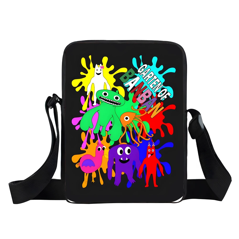 

Boy Girls Game Garten of BanBan Printed Shoulder Messenger Bag Child Casual Handbag Men Women Phone Bag Shopping Bag