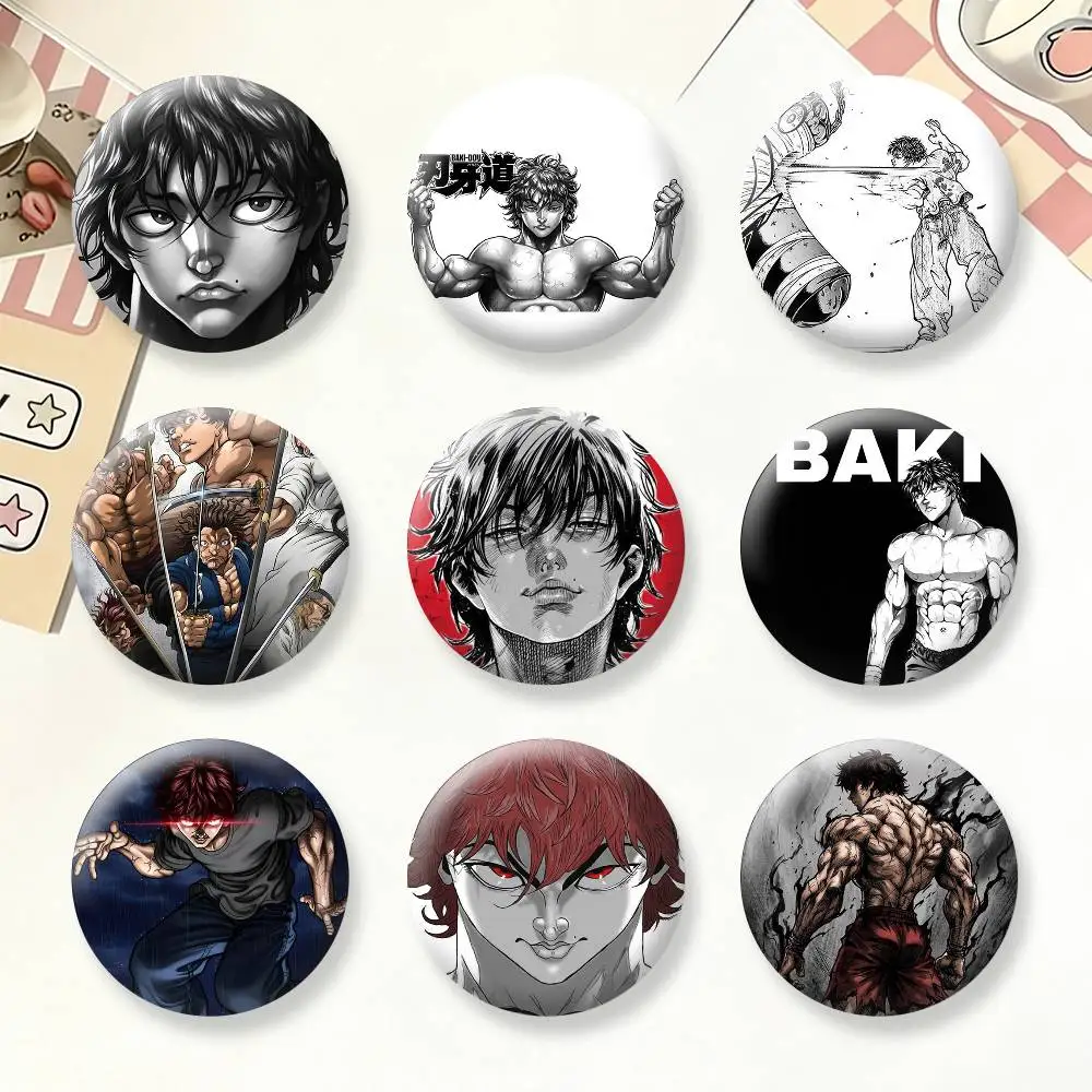 

B-baki dou Button Pins Backpack Clothing Decor Brooch Badge Jewelry Gifts for Kids