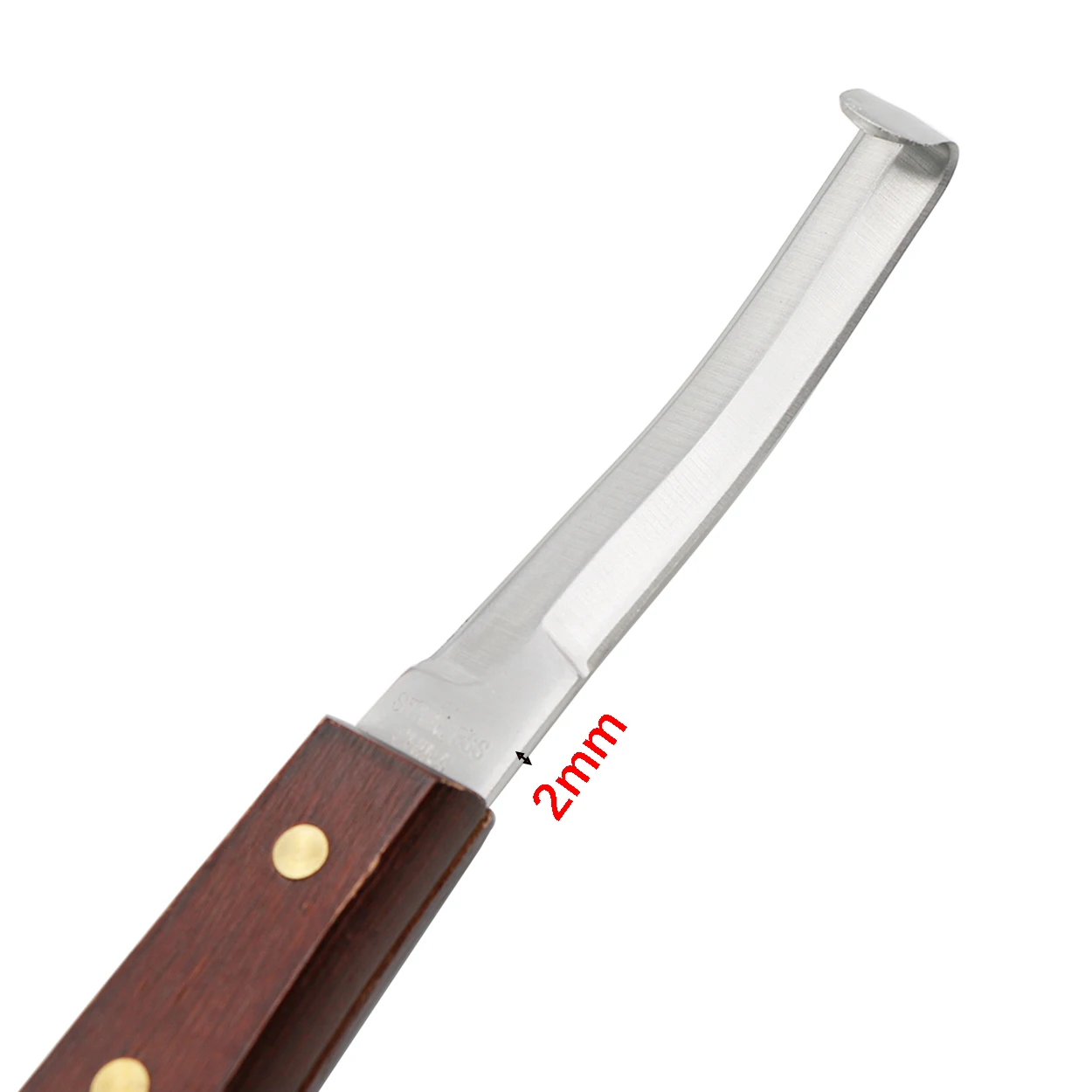 8 Inch Stainless Steel Hoof Knife Double Edge Blades Hoof Trimming Knives With Wooden Handle Cattle Sheep Hoof Trimming Tool