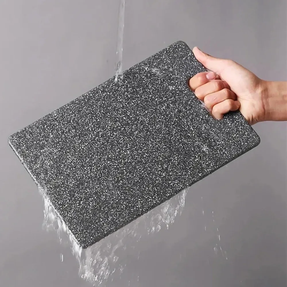 Marble Texture PP Cutting Board Anti-mildew Antibacterial Vegetable Cutting Board Double-sided Non-Slip Meat Chopping Board