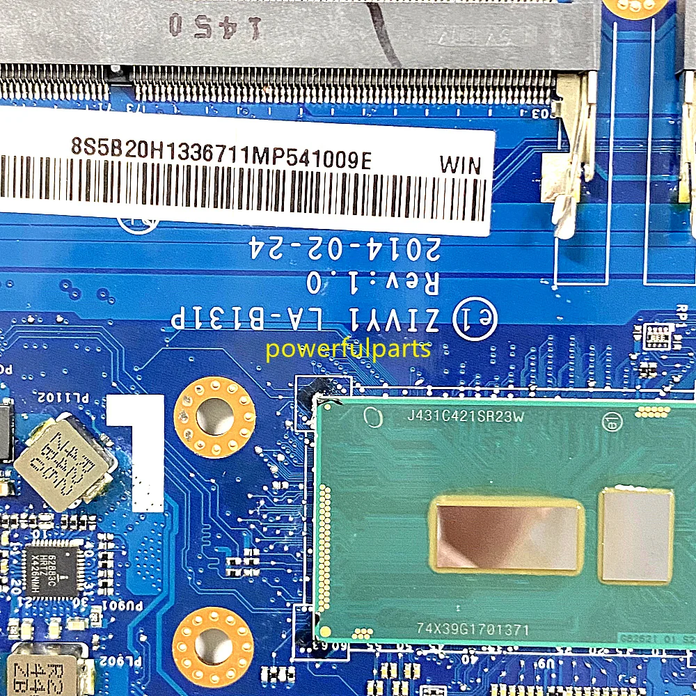 Untuk Lenovo Y40-80 Motherboard i5-5200u / i7-5500u 2G LA-B131P ZIVY1 bekerja dengan baik