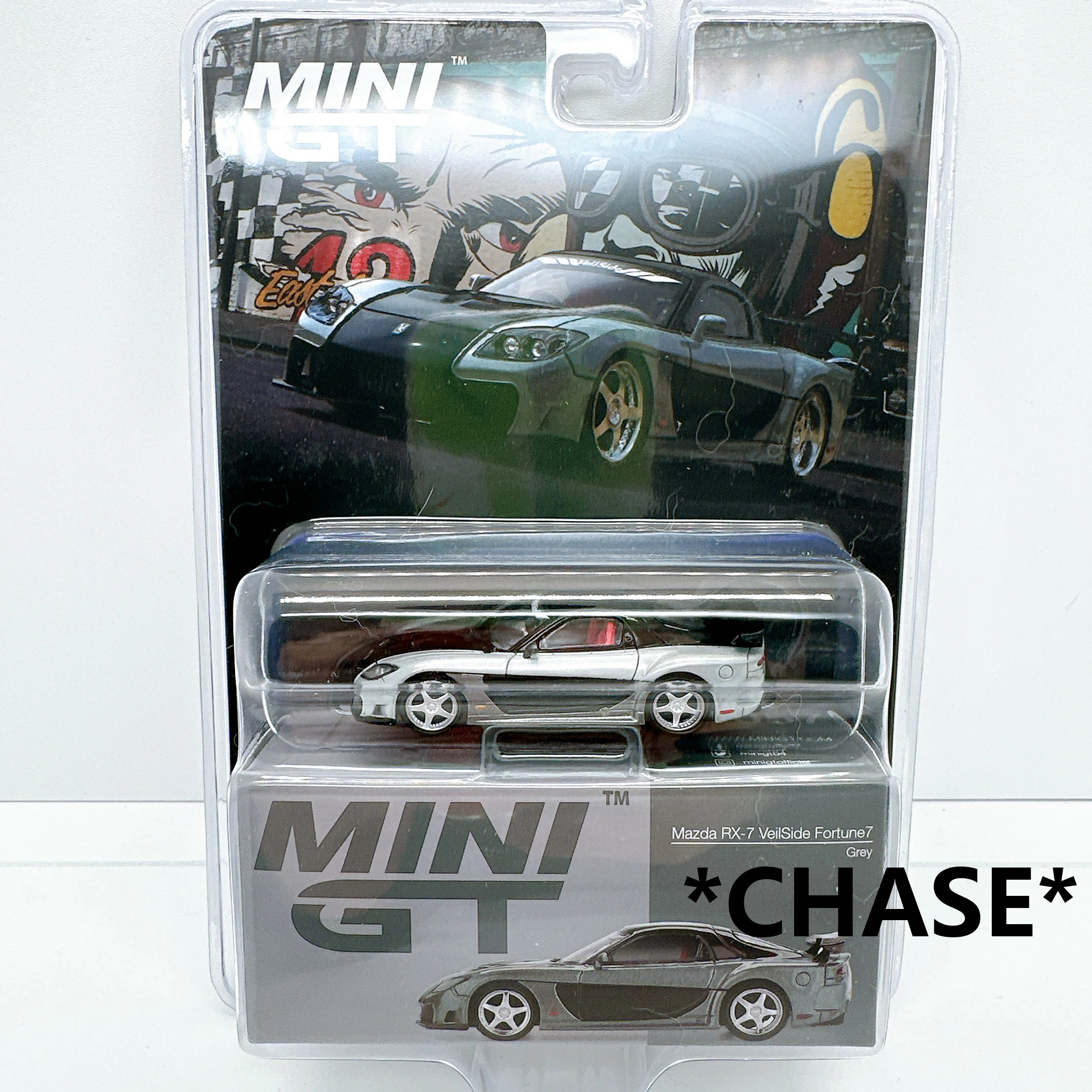 مينيجت 1057 * تشيس* 1:64 مازدا RX7 الحجاب فورتشن جراي دييكاست مجموعة نماذج السيارة اللعب #1