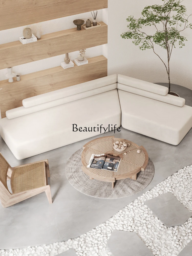 Nordic Lambswool Sofa Arc Light Luxury Beauty Salon Simple Modern Clothing Store Sofa