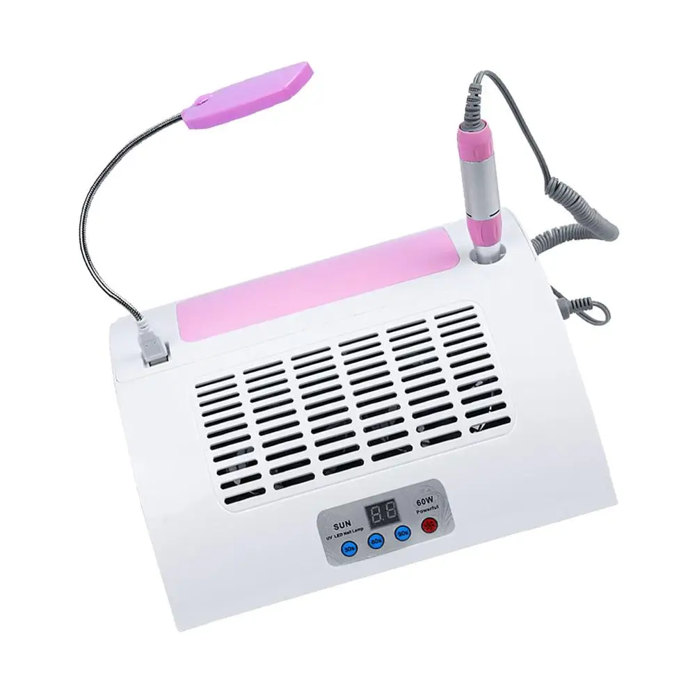 1 set Portable Nail Grinding Machine Dust Collector Nail Drill Accessories Bits Manicure Tool Polishing Grinder Salon Home