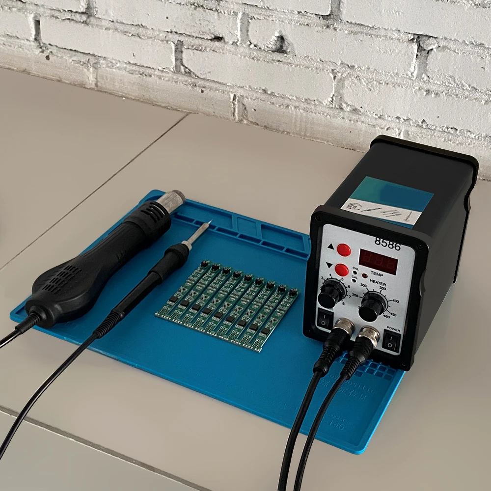 Stazione di saldatura digitale a LED 8586D Stazione di rilavorazione ad aria calda per saldatura elettrica per telefono PCB IC SMD BGA saldatura 8586