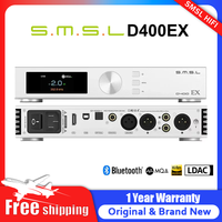 SMSL D400EX Audio Decoder DAC 1*AK4191 2*AK4499EX DAC Chips OPA1612A LME49720 XMOS XU316 MQA-CD DSD512 32bit/768kHz Blutetooth