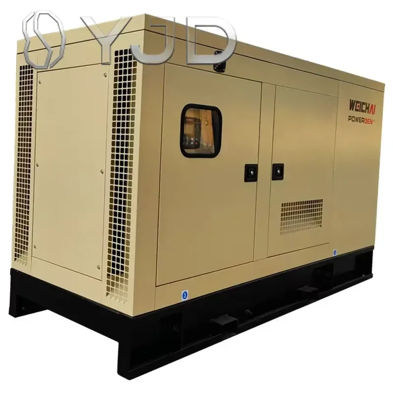 YJD Diesel Generator Silent 20-80KW Open Frame 1800 RPM All Weather Canopy with ATS Cabinet Remote Control for Engine 50/60Hz