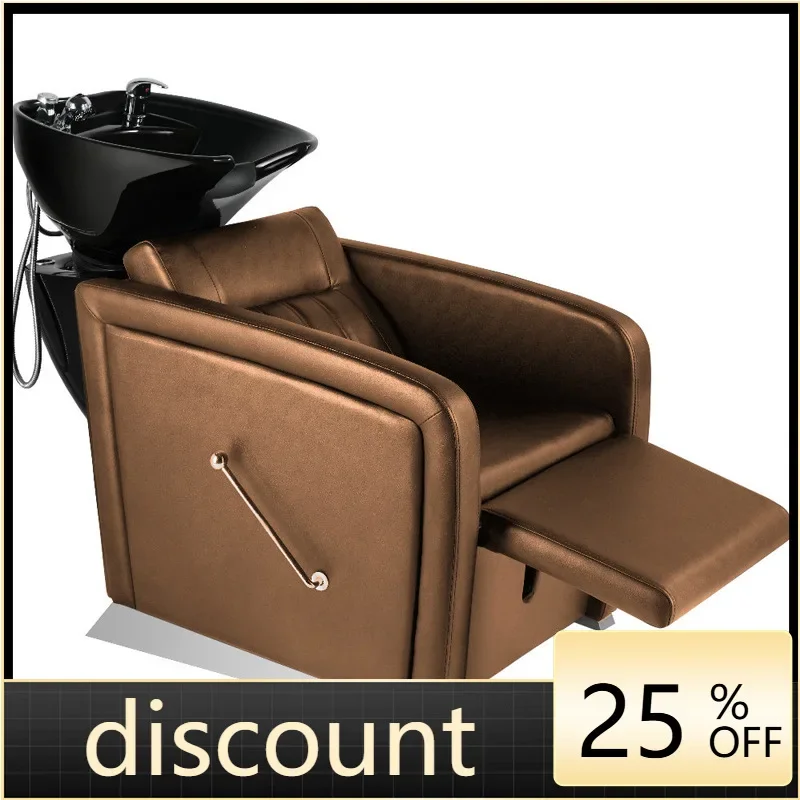 LMM retro seated shampoo bed hair salon special semi-lying flush shampoo bed