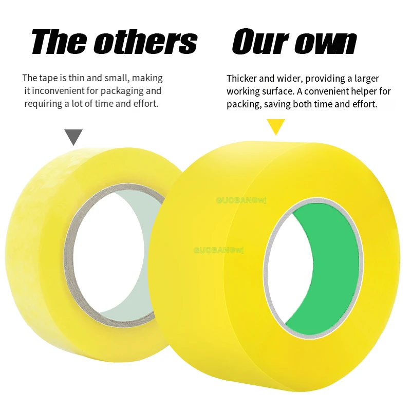 

Extra Sticky Yellow Packaging Tape 4.2cm-6.0cm,High Adhesion for Carton Sealing, Shipping, Moving Boxes & Industrial Packing