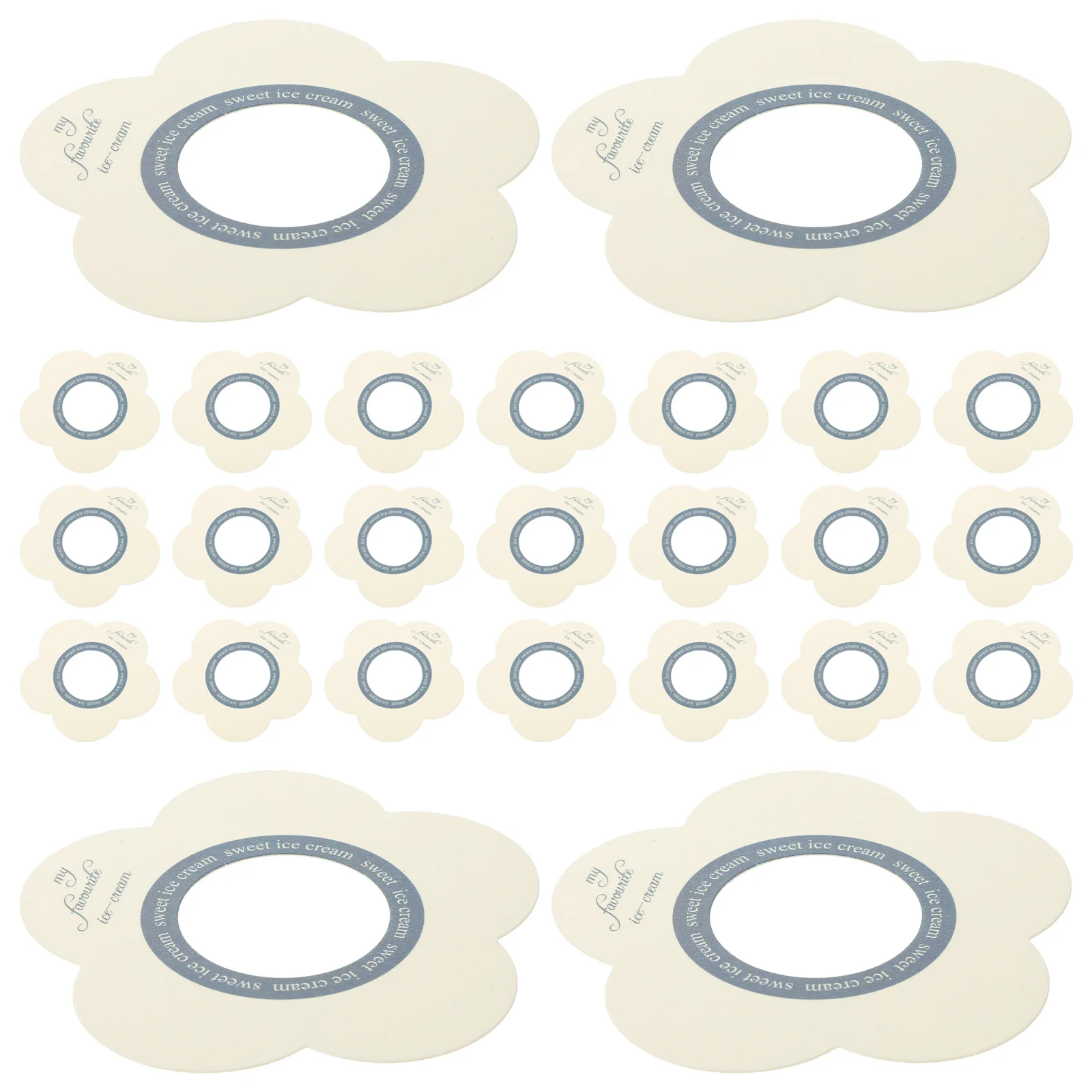 

200Pcs Drip-Free Paper Holders Decorative Ice-Pop Protective Catcher Kids No Drip Party Use Drip-Proof Ice-Pop Holder