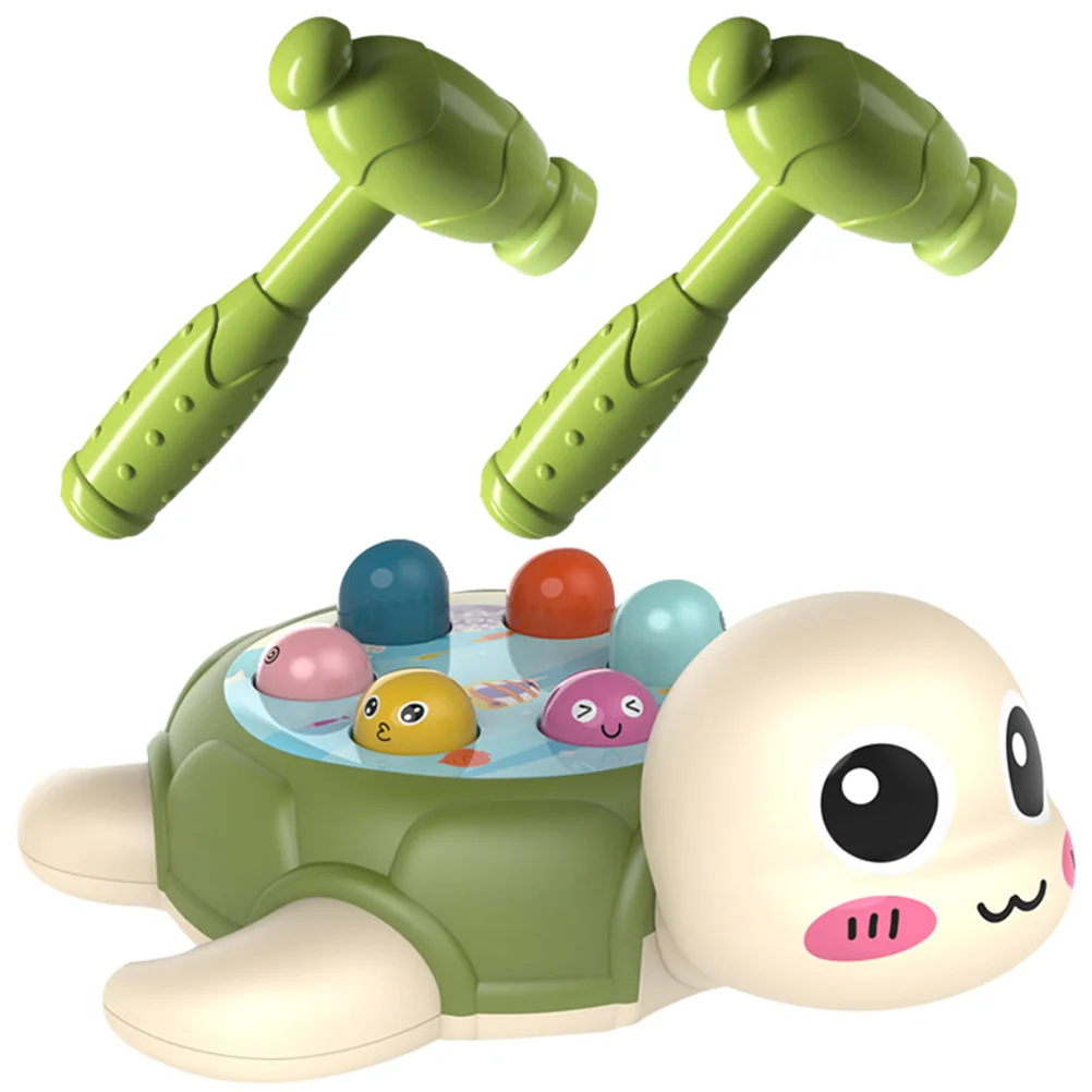 

Double Hammer Game Console Toy Educational Toys for 1 Year Old Children Tortoise Toddlers 1-3 Plastic Games Olds