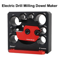 Dowel Maker Jig Kit CNC Electric Drill Milling Device Adjustable 8 Holes 8mm-20mm Wooden Round Rod Planer Woodworking Tools