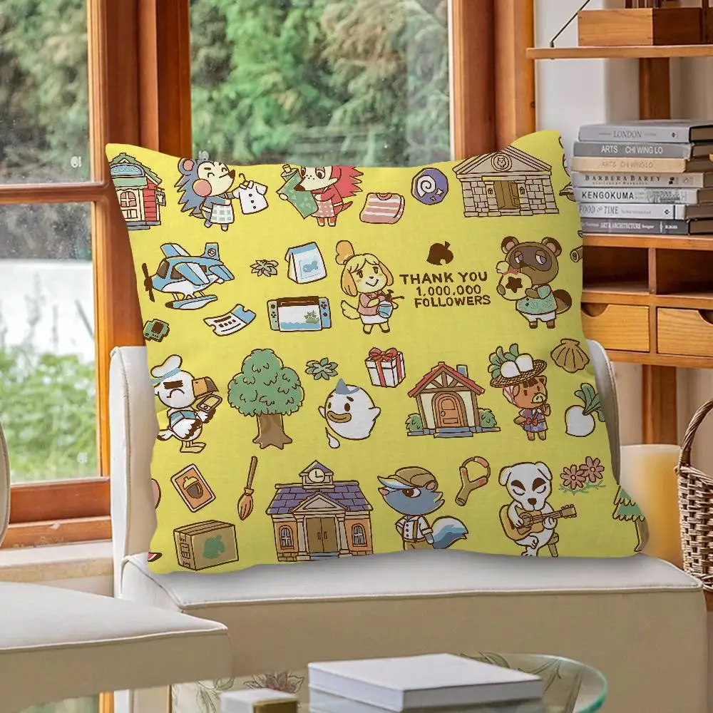 Animals C-CrossingS Cartoon Lucky Dragon Pillow Cover Sofa Cushion Cover Home Room Decoration Children Gift