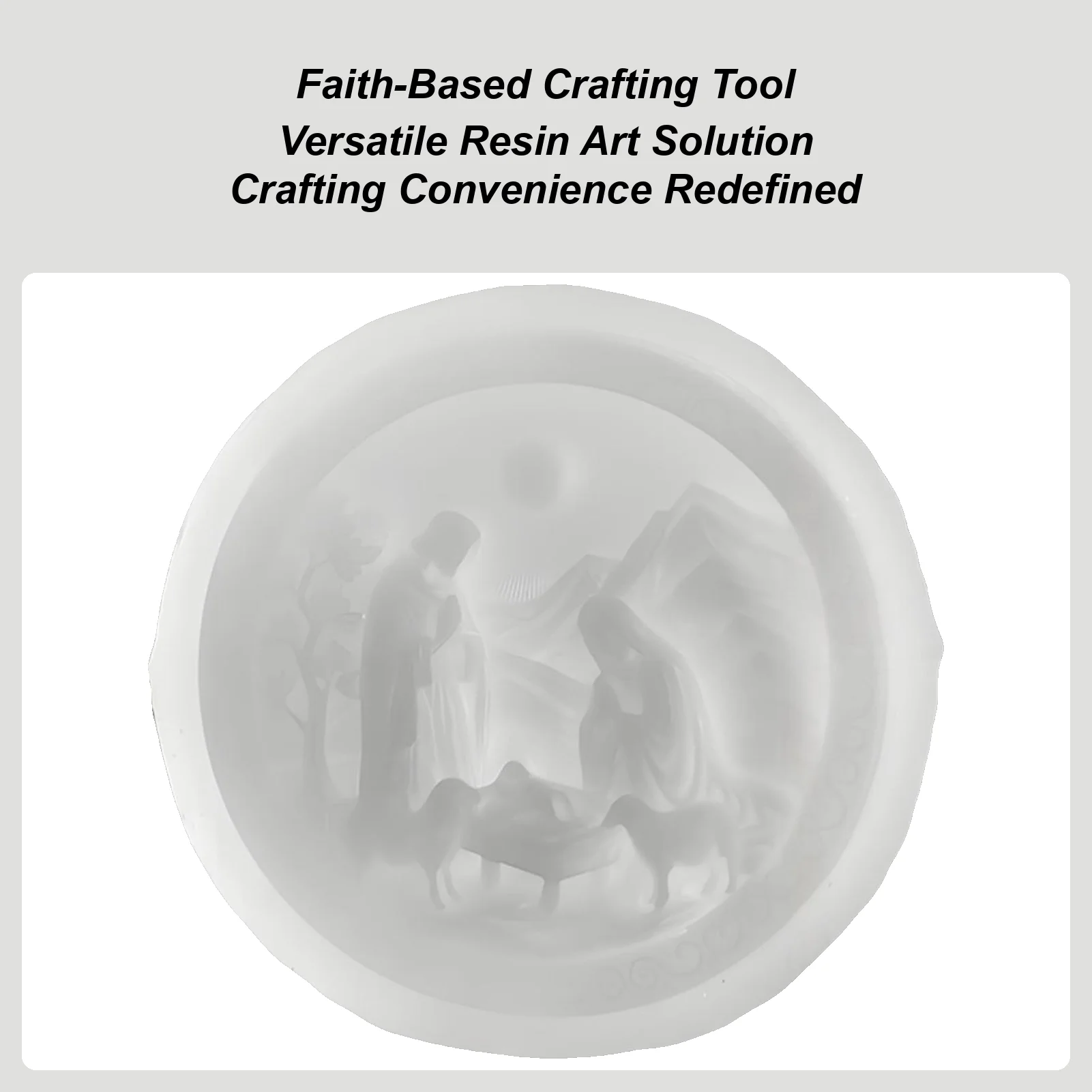 

Silicone Molds 3D Nativity Scene Home Decor Non-Stick Soap Wax Candle Molds For Living Room Fireplaces Tables Bedroom Kitchen