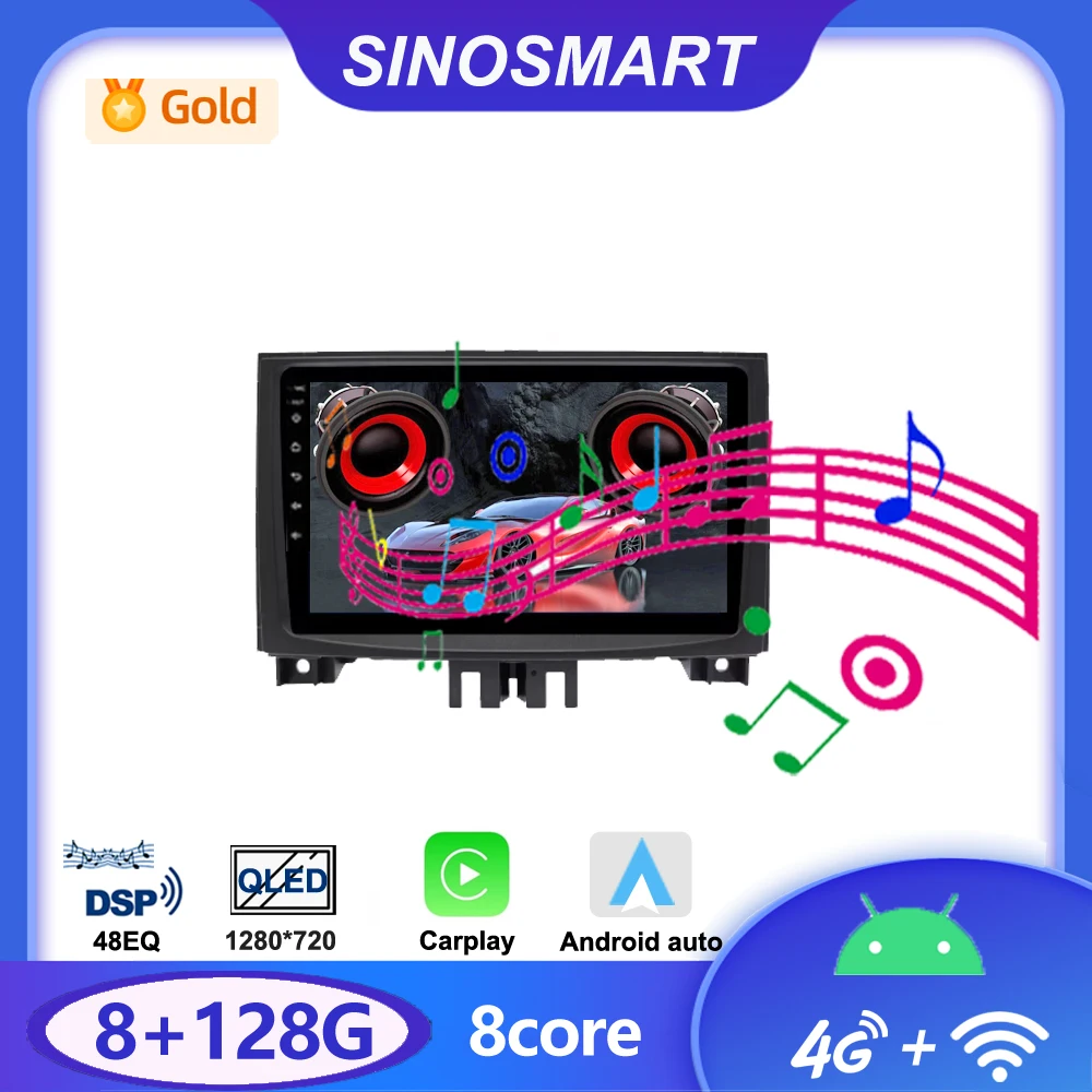 Sinosmart for Mercedes Benz Sprinter MB W906 Crafter 2006-2018 Car GPS Navigation Radio Auto Radio QLED Screen 8 Core,DSP